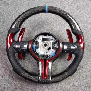 Volant de sport en fibre de carbone pour <span class=keywords><strong>BMW</strong></span> E90 E84 E92 E46 E53 E60 E70 E71 E85 <span class=keywords><strong>E86</strong></span> E89 F10 F18 F30 F35 F20 F80 F82 F01 F02 - Product Image 4