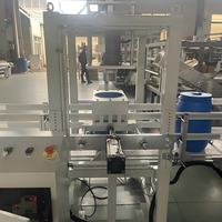 Machine automatique de découpe et d'emballage de cols de bouteilles en plastique 60L-200L, avec emballage en film/feuille/bois pour applications alimentaires et chimiques