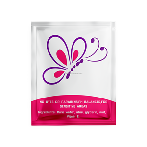 Vente en gros de lingettes intimes parfumées biologiques personnalisées à étiquette privée pour l'hygiène féminine - Product Image 2