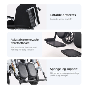 Ucuz rehabilitasyon terapi malzemeleri engelli motorlu elektrikli tekerlekli sandalye - Product Image 6