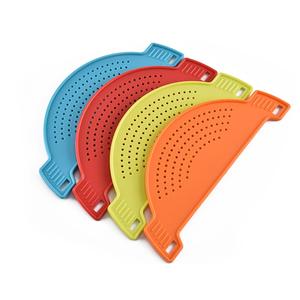 Passoire alimentaire de cuisine en silicone, pour Spaghetti, pâtes, gras de bœuf terrestre, <span class=keywords><strong>tamis</strong></span> <span class=keywords><strong>à</strong></span> pression sur bols, Pots et poêles - Product Image 6