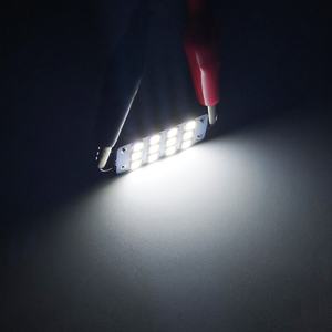 <span class=keywords><strong>Auto</strong></span> Telhado Fonte Porta Luzes Festoon 44mm Carga Luz C5W 1210 12SMD Carro Levou Lâmpada Interior DC 12V Ri Gid Loop Dome Mapa Lâmpadas - Product Image 5