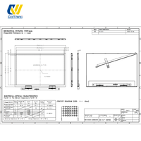 CoTiWei Layar TFT IPS 12,1 Inci 1280x800 Monitor Sentuh Android Digital Signage Kelas Industri 500cd/m