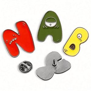 Badges personnalisés en alliage d'aluminium avec logo émaillé sérigraphié, lettres, cadeaux, anime, épingles de revers, cartes de support pour casquettes souples ou rigides - Product Image 5