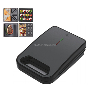 Aifa - Máquina para Hacer Waffles <span class=keywords><strong>3</strong></span> <span class=keywords><strong>en</strong></span> <span class=keywords><strong>1</strong></span>, 4 Rebanadas, con Placas para Sandwiches, para el Desayuno - Product Image 1