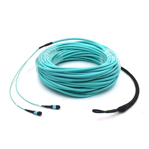 Cabo de remendo de fibra óptica kexint ftth mpo para mpo 12 24 cores, cabo com olho de tração
