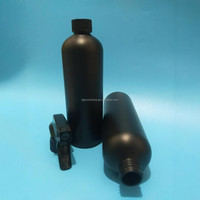 En stock – Flacon pulvérisateur à gâchette vide en PEHD noir, 300 ml, 500 ml, 10 oz, 16 oz, pour nettoyant plastique et savon liquide rechargeable