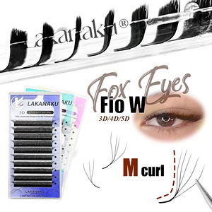 LAKANAKU Extensions de cils YY Cilia Noir Mat 3D 4D 5D 6D 7D 8D W Clover Lash, fournisseur de cils avec logo personnalisé, volume 0.07, fournitures pour extensions de cils YY - Product Image 3