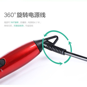 Ceramic Hair Curling Iron Adjustable Heat Settings For Big Waves And Pear Shaped Hair Electric Wired Straightener - Product Image 1