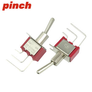 Interruptor de palanca tipo pinza 5A 250VAC SPDT On/On de 3 pines para montaje horizontal - Product Image 3