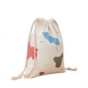 Sac en coton personnalisé avec cordon de serrage et impression de logo, sac de shopping long pliable en toile, sac de rangement réutilisable pour vêtements et chaussures, emballage anti-poussière - Product Image 4