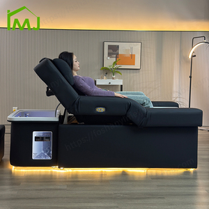 Cama de Champú para Salón con Lavacabezas para Masaje de Cabeza y Pedicura Spa para Pies - Product Image 2