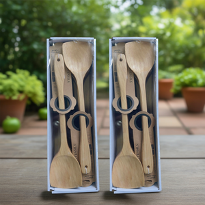 Cucharas de Madera Grandes de Color Natural Kemu, Paquete de 12 Utensilios de Cocina - Product Image 3