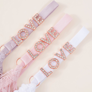 กางเกงชั้นในประดับพลอยเทียมลูกไม้สำหรับผู้หญิง2025ปรับแต่งตัวอักษรได้ - Product Image 6