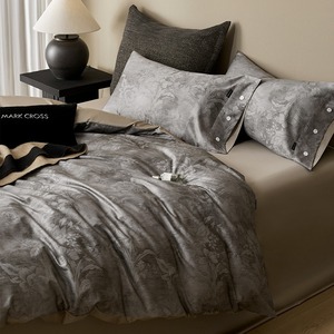 Hiện đại cao cấp 1.8m Quilt Cover Bed Sheets cotton <span class=keywords><strong>set</strong></span> bốn mảnh tinh khiết cotton <span class=keywords><strong>bedding</strong></span> với 200tc khuôn mẫu sau khi cây - Product Image 2