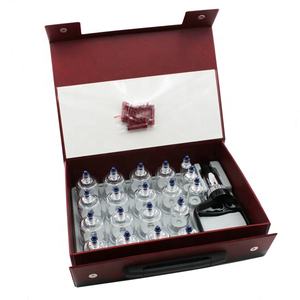 <span class=keywords><strong>Set</strong></span> bekam vakum kotak PVC merah, 10 buah peralatan terapi bekam profesional - Product Image 5