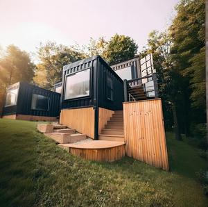 <span class=keywords><strong>Casa</strong></span> del contenitore modulare di flessibilità urbana & architettonica scenografica fatta <span class=keywords><strong>dell</strong></span>'acciaio - Product Image 2