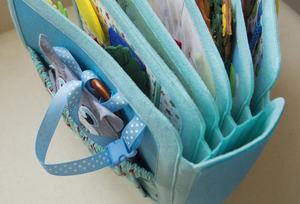 Jouet interactif pour les enfants, <span class=keywords><strong>livre</strong></span> en tissu, matériel en feutre, doux et silencieux, apprentissage <span class=keywords><strong>sensoriel</strong></span>, identification, pour bébés - Product Image 4