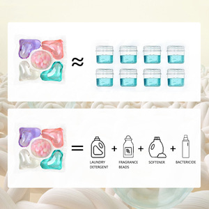 Cápsulas de Detergente para Ropa YUCO, Paquete en Cubeta, Multiefecto, Fragancia Duradera, Antibacteriano, Antiácaros, Eliminación de Manchas - Product Image 3