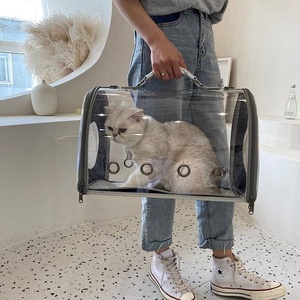 Bolsa de transporte transparente y duradera para mascotas Hyra, perrera para perros y gatos, portador de viaje para mascotas, portador de transporte para perros, jaula para exteriores, <span class=keywords><strong>Kenne</strong></span> - Product Image 5