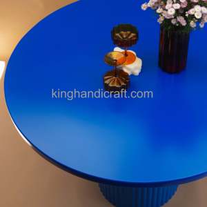 Table basse moderne faite à la main | Meubles de salon en bois durables | Conception personnalisée usine OEM ODM Kinghandicraft - Product Image 3