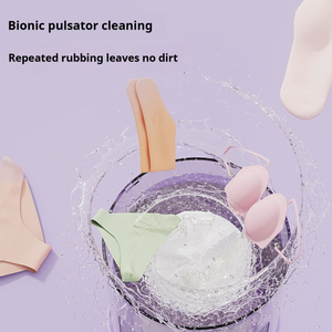 Hệ thống giặt mini điện cầm tay thông minh, sạc USB, thùng nhựa dùng để giặt đồ lót trẻ em, tất, đồ dùng ngoài trời, xe hơi - Product Image 3