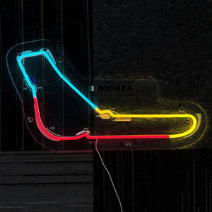 Enseigne LED néon en acrylique personnalisée pour la décoration <span class=keywords><strong>de</strong></span> la salle <span class=keywords><strong>de</strong></span> course automobile, publicité au <span class=keywords><strong>circuit</strong></span> automobile national <span class=keywords><strong>de</strong></span> <span class=keywords><strong>Monza</strong></span> - Product Image 1