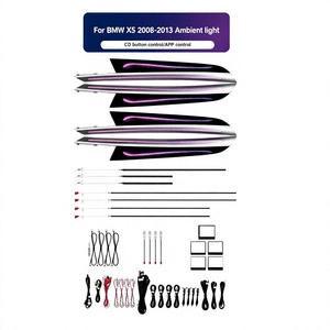 Kit d'accessoires d'éclairage LED pour l'intérieur de la voiture BMW E70 X5 2006-2013, éclairage ambiant dynamique 64 couleurs - Product Image 3