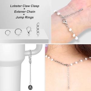 Suministros para la fabricación de joyas y manualidades, incluyendo llaveros, clips, ganchos, anillas para llaveros, cierres de mosquetón y anillas de unión. - Product Image 3