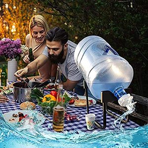 <span class=keywords><strong>Fontaine</strong></span> <span class=keywords><strong>à</strong></span> eau moderne <span class=keywords><strong>à</strong></span> un seul niveau avec <span class=keywords><strong>support</strong></span> et robinet pour bouteille de 5 gallons - Product Image 6