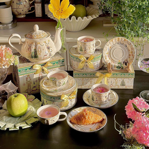 New Product Nutcracker Teapot and Cup Saucer Set Ceramic Coffee and Tea Sets Christmas Gift Set - Product Image 2