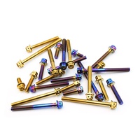 Vis de fixation pour étriers de moto SDPSI DCT (2) M6x1.0 en titane, acier inoxydable, 2 mm, 10/15/20/25/30/35/40 mm, hexagonales creuses, Allen, pouces