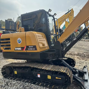 Certifié CE, la nouvelle pelle sur chenilles de 6 tonnes avec moteur puissant, prix bas, rétrocaveuse Sany60c6ton, excellente qualité. - Product Image 3