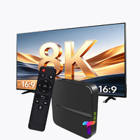 Reproductor de TV por Internet 8K AndroidTV Inteligente para Decodificador, para Hogares Estadounidenses, Europeos, Británicos, Franceses y Árabes, Universal