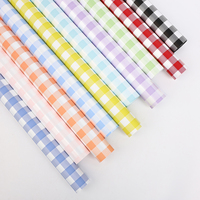 Papier d'emballage épais à carreaux brillants pour bouquets, imperméable, pour l'automne et l'hiver, fournitures pour fleuristes