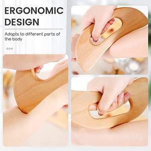 Corps professionnel bois hêtre <span class=keywords><strong>Guasha</strong></span> conseil outils de Massage portable en bois Gua Sha - Product Image 2