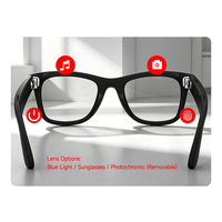 Lunettes Intelligentes avec Caméra 800W, Vidéo, Traduction IA, Reconnaissance, Appel ChatGPT et Casque Portable