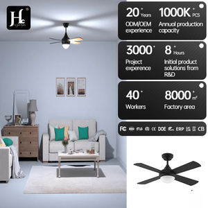 Ventilador de Techo LED Moderno con 4 Aspas de ABS, Motor DC, Control Remoto, Ventilador de Exterior Económico con Control Remoto - Product Image 5