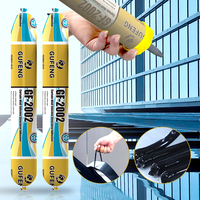 Adhésif silicone structurel transparent blanc neutre de marque GUFENG à prix abordable pour la construction, les murs rideaux, les portes et les fenêtres en pierre