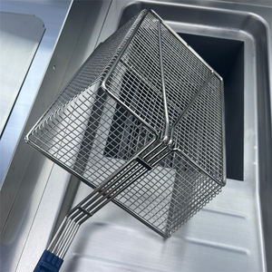<span class=keywords><strong>Friteuse</strong></span> électrique/gaz à double commande en acier inoxydable avec deux paniers pour la maison, les hôtels et les restaurants - Product Image 5