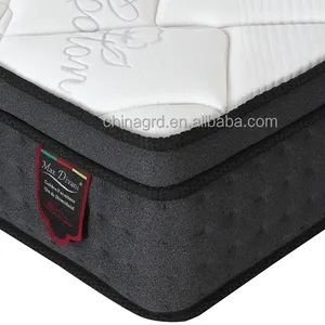 Hot used in box hybrid memory foam pocket spring mattress Hypo-allergenic twin full queen king size mattress for hotels