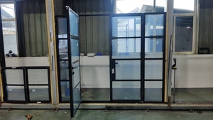Steel French Door | Modern Interior <b>Swing</b> with Tempered Glass & Slim <b>Frame</b> <b>for</b> Luxurious Living Spaces - Product Image 4