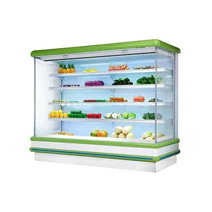 Supermercado Multideck Abrir Chiller Legumes/Frutas/Alimentos Refrigeração Equipamento Display Chiller Refrigerador