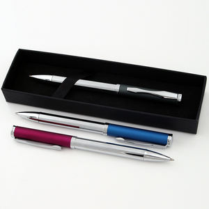 Nouveau stylo bille métallique 2025 à mécanisme rotatif, encre noire et bleue, largeur d'écriture 1,0 mm, personnalisable avec logo - Product Image 3