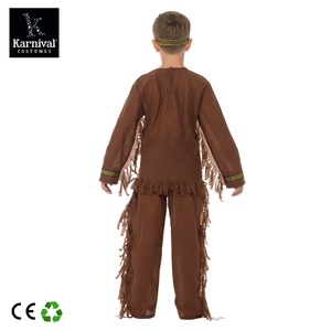 Disfraz de Estilo Indígena Americano <span class=keywords><strong>con</strong></span> Borlas para Niños, Disfraz Medieval para Halloween, Carnaval, Cosplay de TV y Cine - Product Image 4