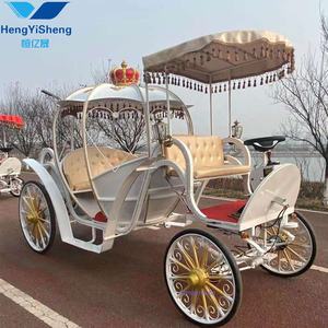 Carruaje tirado por caballos <span class=keywords><strong>de</strong></span> <span class=keywords><strong>princesa</strong></span> calabaza blanca <span class=keywords><strong>de</strong></span> lujo para festivales al aire libre Elegante entrenador real para eventos <span class=keywords><strong>de</strong></span> temática Retro - Product Image 5