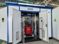 Transformateur de puissance compact de type boîtier métallique préfabriqué pour extérieur industriel IP53 10kV LV MV
