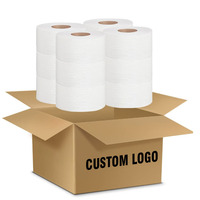 Papier toilette en rouleau standard, grand, doux, bon marché, en bambou, 2 plis, résistant