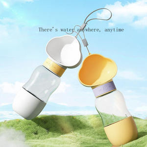 Dispensador de Tazón de Plástico a Prueba de Fugas con Logotipo Personalizado, Botella de Agua Portátil 2 en 1 para Perros con Contenedor de Comida para Paseos de Mascotas - Product Image 2