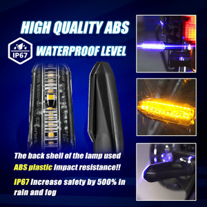 Motoled xe máy tín hiệu lần lượt LED blinker Trắng ống kính cho động cơ xe Đạp Xe Đạp chỉ số ánh sáng DC12V - Product Image 5